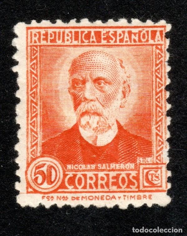 Sellos: EDIFIL 671 NICOL&Aacute;S SALMER&Oacute;N 1932. VALOR CAT&Aacute;LOGO: 61 &euro;. MH *