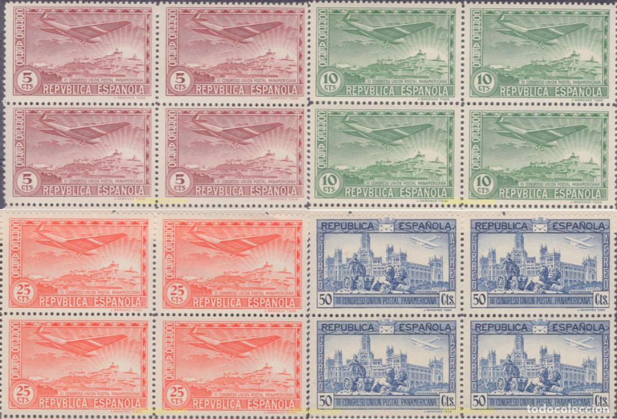 Sellos: 639979 MNH ESPA&Ntilde;A 1931 3 CONGRESO UNION POSTAL PANAMERICANA