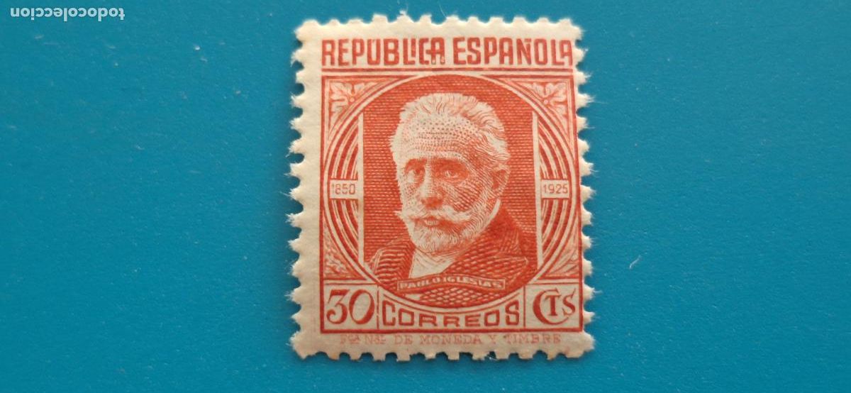 Sellos: Nuevo **. A&ntilde;o 1936-38. EDIFIL NRO. 734. PABLO IGLESIAS.