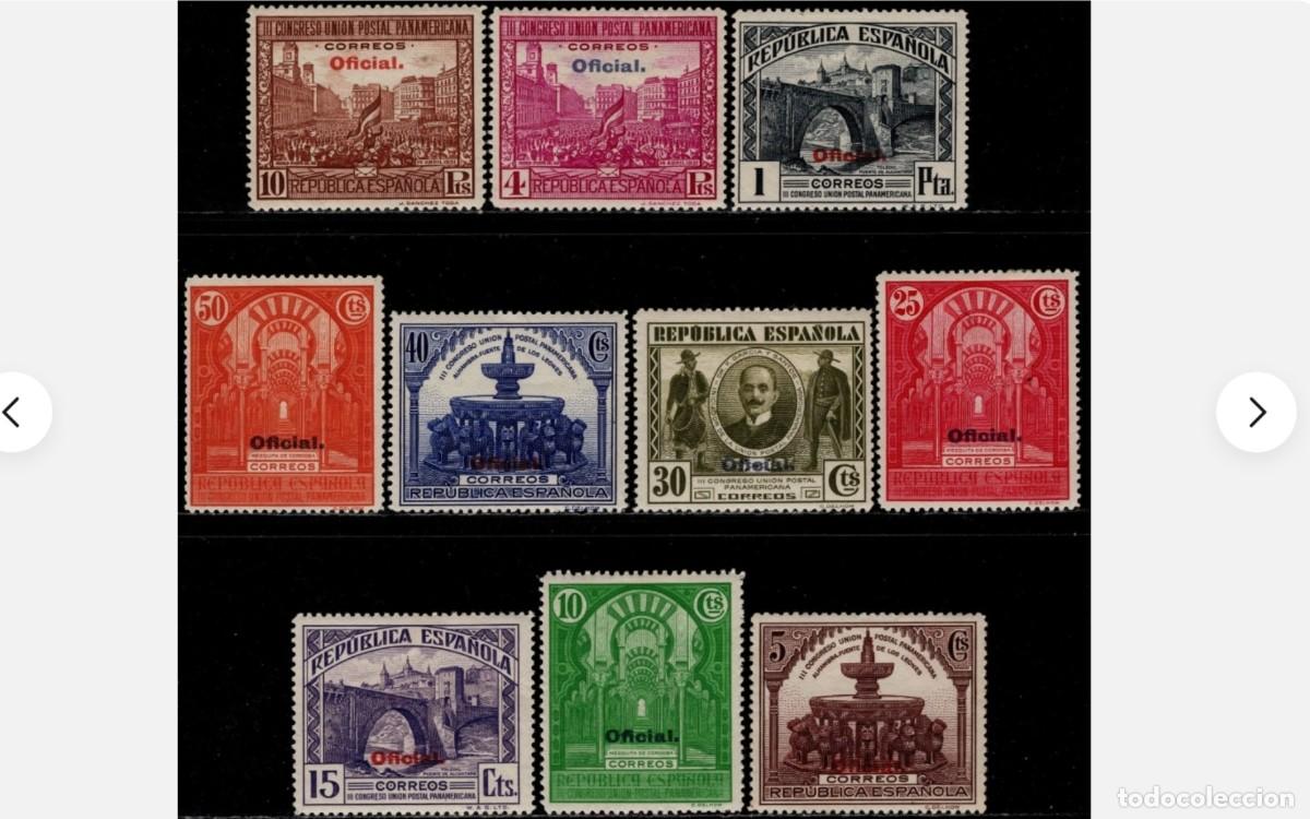 Sellos: ESPA&Ntilde;A - 1931 - II REPUBLICA - EDIFIL 620/629 - SERIE COMPLETA - NUEVA - VALOR CATALOGO 77&euro;.