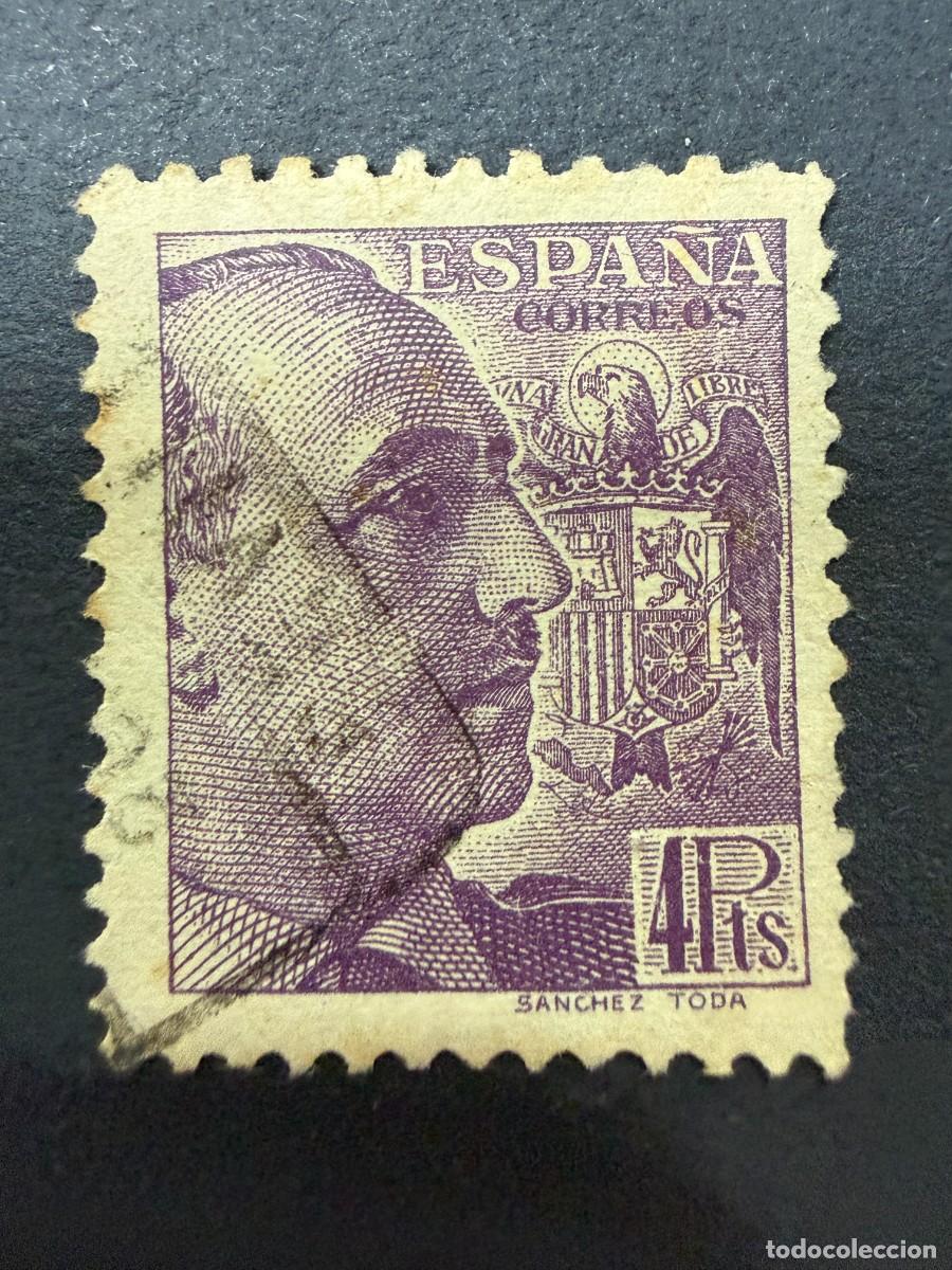 Sellos: ESPA&Ntilde;A, 1939. EDIFIL 877. GENERAL FRANCO. USADO