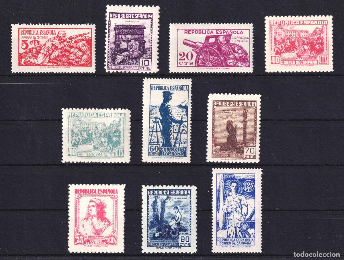 Sellos: ESPA&Ntilde;A CORREO DE CAMPA&Ntilde;A * NE46/NE55 NO EXPENDIDOS - A&Ntilde;O 1939 - MH