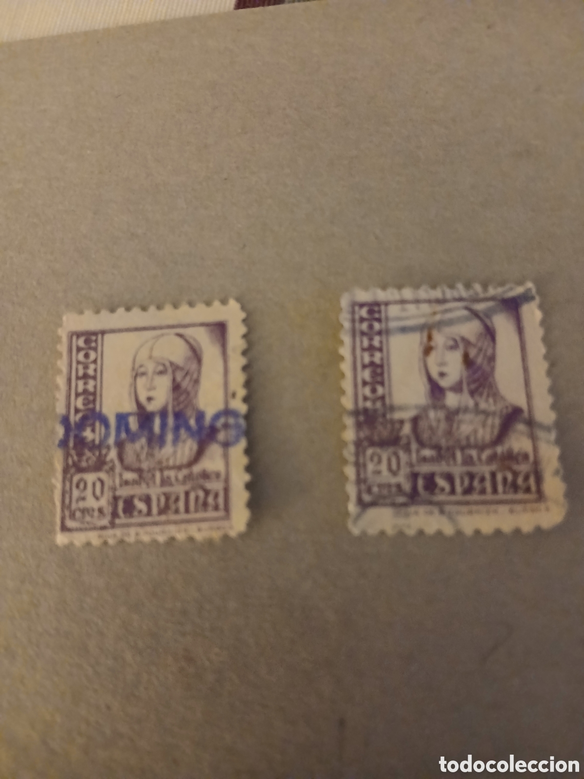 Sellos: Sellos de Espa&ntilde;a 1938 Isabel la Catolicas.