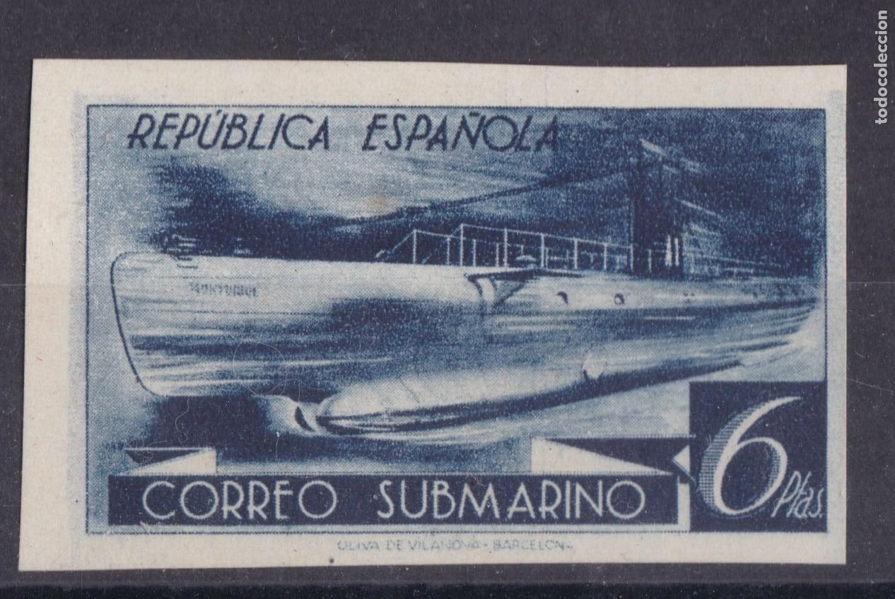 Sellos: SS5- SUBMARINO 6 Ptas Edifil 778s SIN DENTAR. (*) Sin Goma LUJO