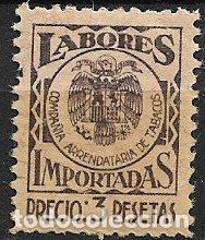 Sellos: FISCALES, Impuesto del Tabaco, 1939 n&ordm; 36 * *