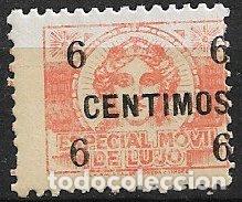 Sellos: FISCALES, 1936 Especial M&oacute;vil de Lujo, n&ordm; 21 * *