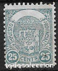 Sellos: FISCALES, Diputaci&oacute;n Provincial de Madrid, 25 cts. verde (*)