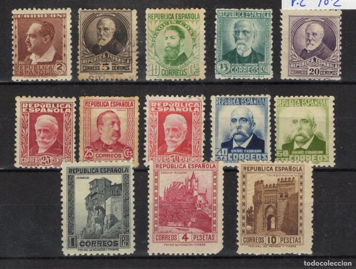Sellos: PC722 Sellos Espa&ntilde;a A&ntilde;o 1932 Edifil 662/675* sellos originales en NUEVO sin 671 v.c. 102 &euro;