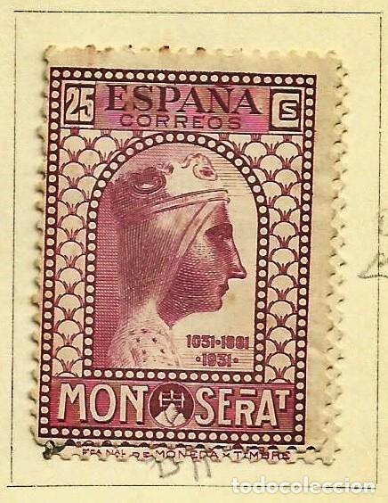 Sellos: ESPA&Ntilde;A 1931 - 900 A&Ntilde;OS DE MONASTERIO DE MONTSERRAT - EDIFIL 642 USADO