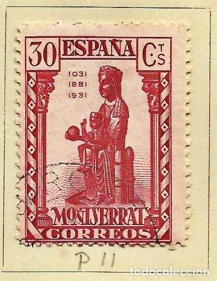 Sellos: ESPA&Ntilde;A 1931 - 900 A&Ntilde;OS DE MONASTERIO DE MONTSERRAT - EDIFIL 643 USADO