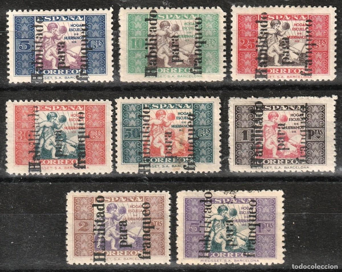 Sellos: Beneficencia Espa&ntilde;a NE 1/8 Serie completa sellos sin charnela MNH.Habilitados.Emision Altea.1937