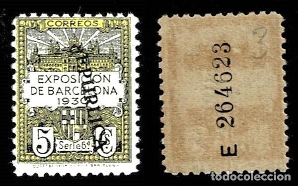Timbres: 0157-3 Ayuntamiento de Barcelona - Edifil n&ordm; 6 Scga. de Kurz (rEPURLICA) .con la 1&ordf; R - INVERTIDA y
