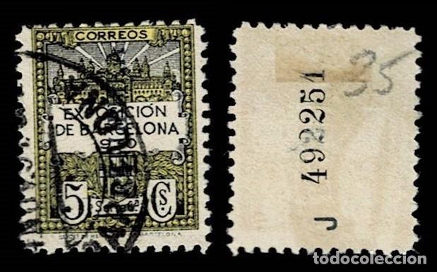 Timbres: 157-35 Ayuntamiento de Barcelona - Edifil n&ordm; 6 Scga. Vertical de Kurz - REPUBLIKA - (K en lugar de A