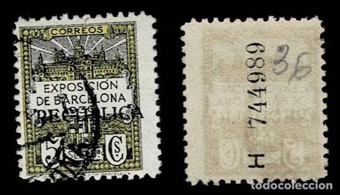 Timbres: 0157-36 Ayuntamiento de Barcelona - Edifil n&ordm; 6 Scga. HORIZONTAL de Kurz - RECUBLICA - (C en luga