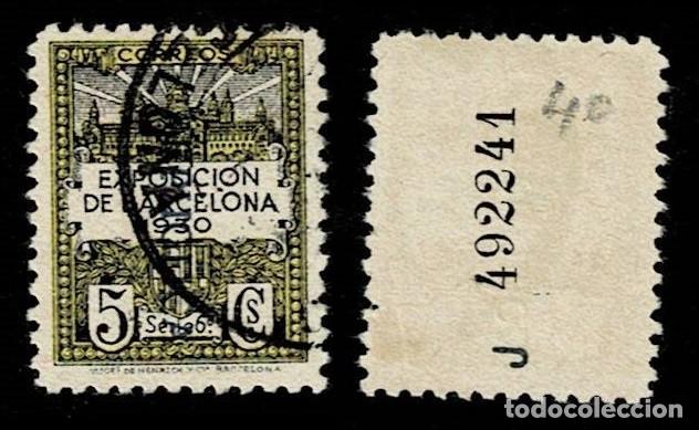 Timbres: 157-40 Ayuntamiento de Barcelona - Edifil n&ordm; 6 Scga. Vertical de Kurz - REPUGLICA - (G en lugar d