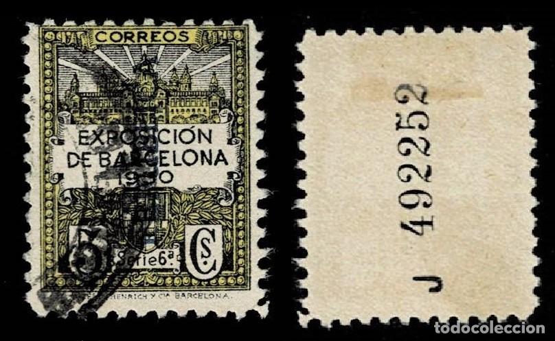 Selos: 0157-11 Ayuntamiento de Barcelona - Edifil n&ordm; 6 Scga. VERTICAL de Kurz - REPUBLICA - ABAJO-ARRIBA