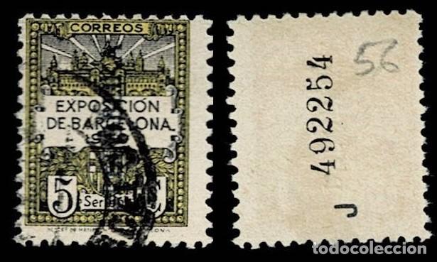 Stamps: 0157-56 Ayuntamiento de Barcelona - Edifil n&ordm; 6 con Scga. de Kurz VERTICAL - REPOBLIKA - (O en luga
