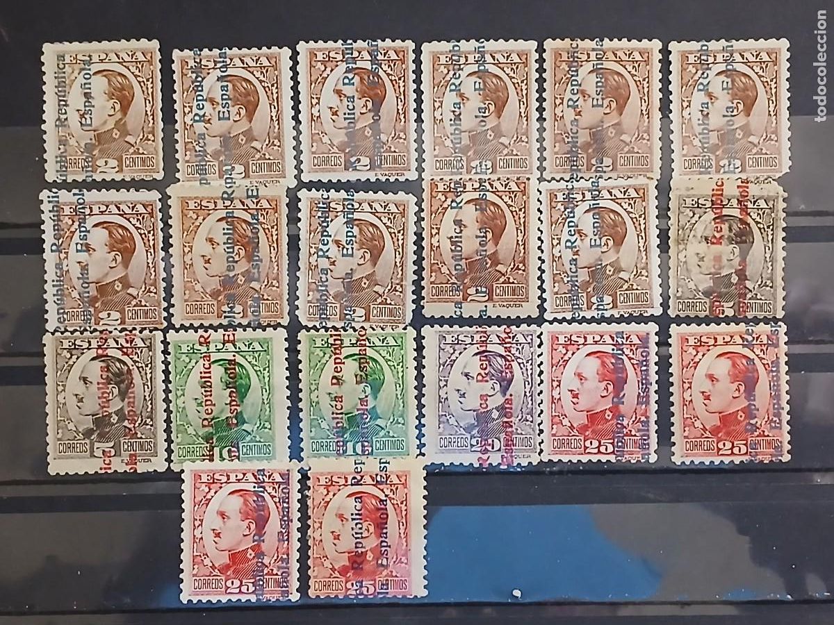 Sellos: A&Ntilde;O 1931 REPUBLICA ESPA&Ntilde;OLA ALFONSO XIII VALOR CATALOGO 15,40 EUROS