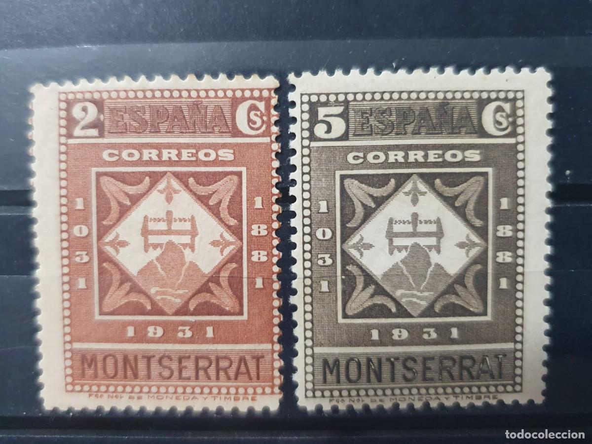 Sellos: EDIFIL 638 ** + 637 ** MONTSERRAT ESPA&Ntilde;A 1931