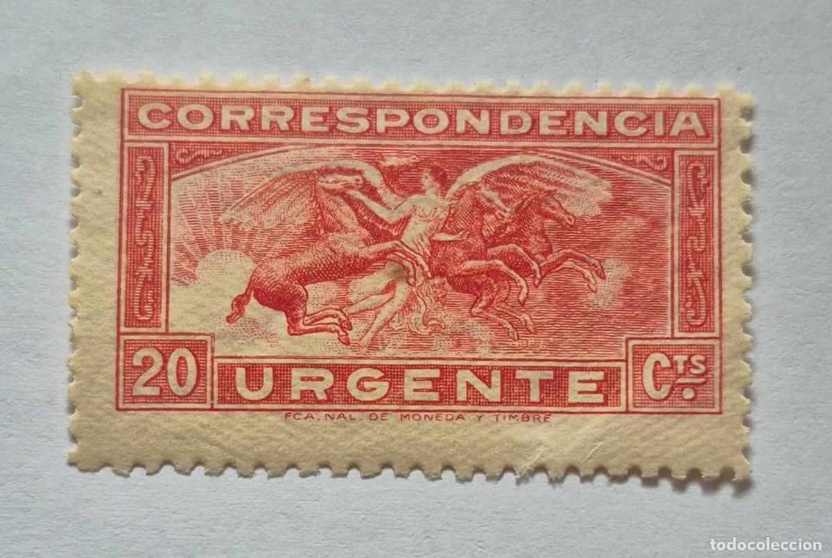 Sellos: A&ntilde;o 1933 - Edifil 679** - Angel y caballos - Nuevo sin fijasello - Se env&iacute;a el de la imagen