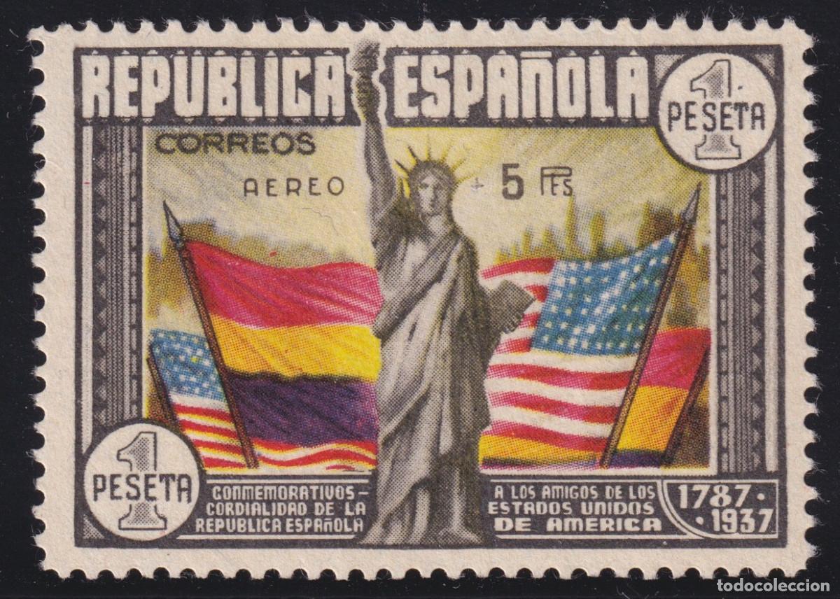 Sellos: ESPA&Ntilde;A - ANIVERSARIO DE LA CONSTITUCION EEUU ** 765 - A&Ntilde;O 1938 - MNH