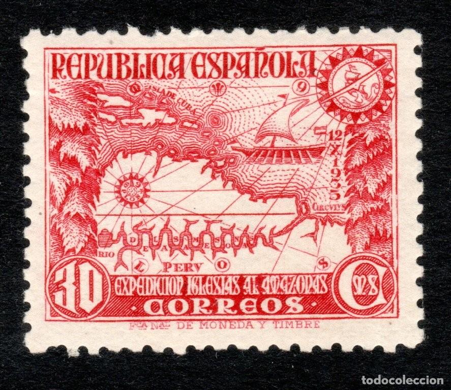 Sellos: EDIFIL 694 EXPEDICI&Oacute;N AL AMAZONAS 1935. VALOR CAT&Aacute;LOGO: 8 &euro;. MNH **