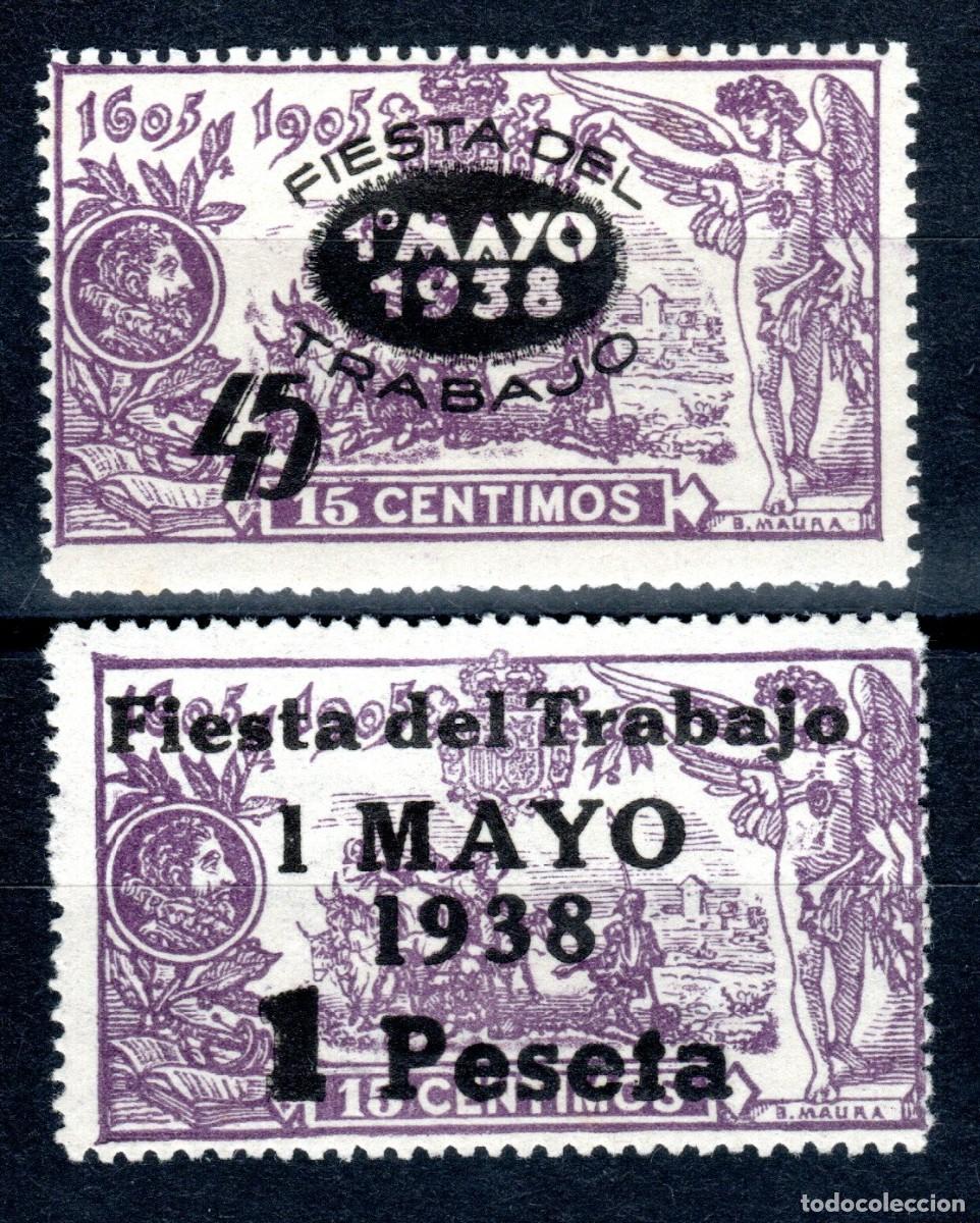 Sellos: EDIFIL 761-762 FIESTA DEL TRABAJO 1938 (S. COMPLETA). VALOR CAT&Aacute;LOGO: 17 &euro;. MNH **