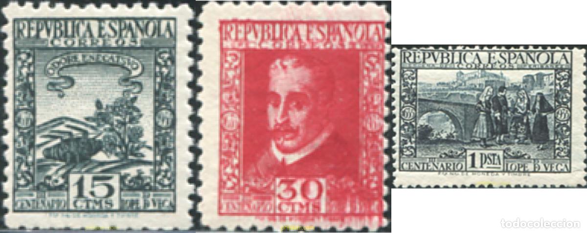 Sellos: 629232 MNH ESPA&Ntilde;A 1935 3 CENTENARIO DE LA MUERTE DE LOPE DE VEGA