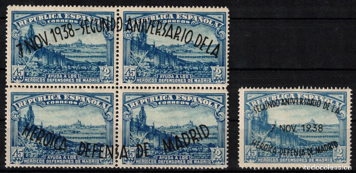 Sellos: ESPA&Ntilde;A - DEFENSA DE MADRID ** 789/790 - A&Ntilde;O 1938 - MNH - LUJO
