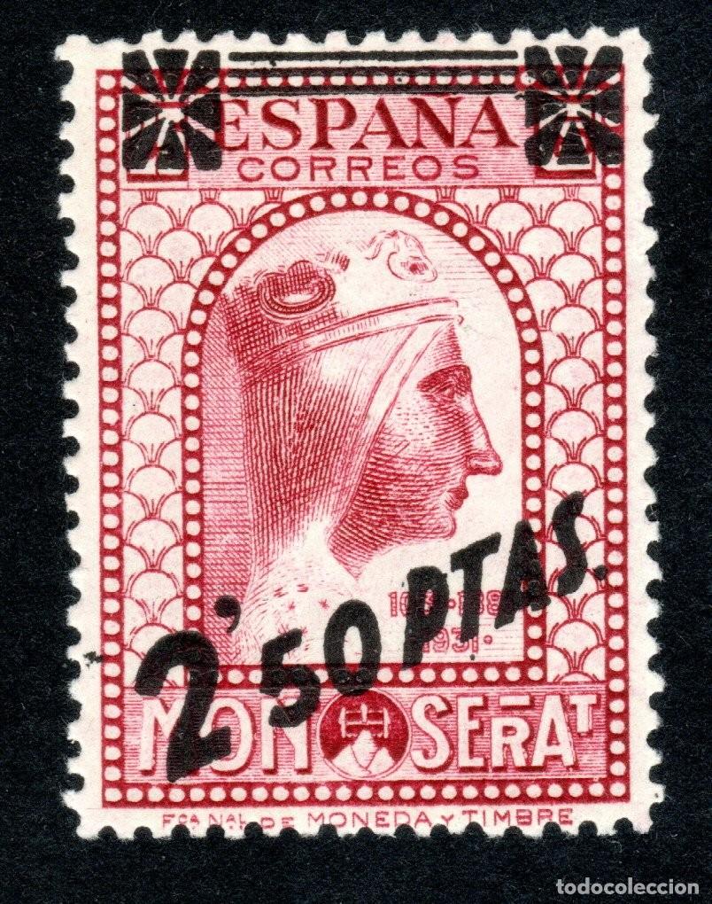 Sellos: EDIFIL 791 MONSERRAT 1938. TIPO DE 1931 HABILITADO. MNH **