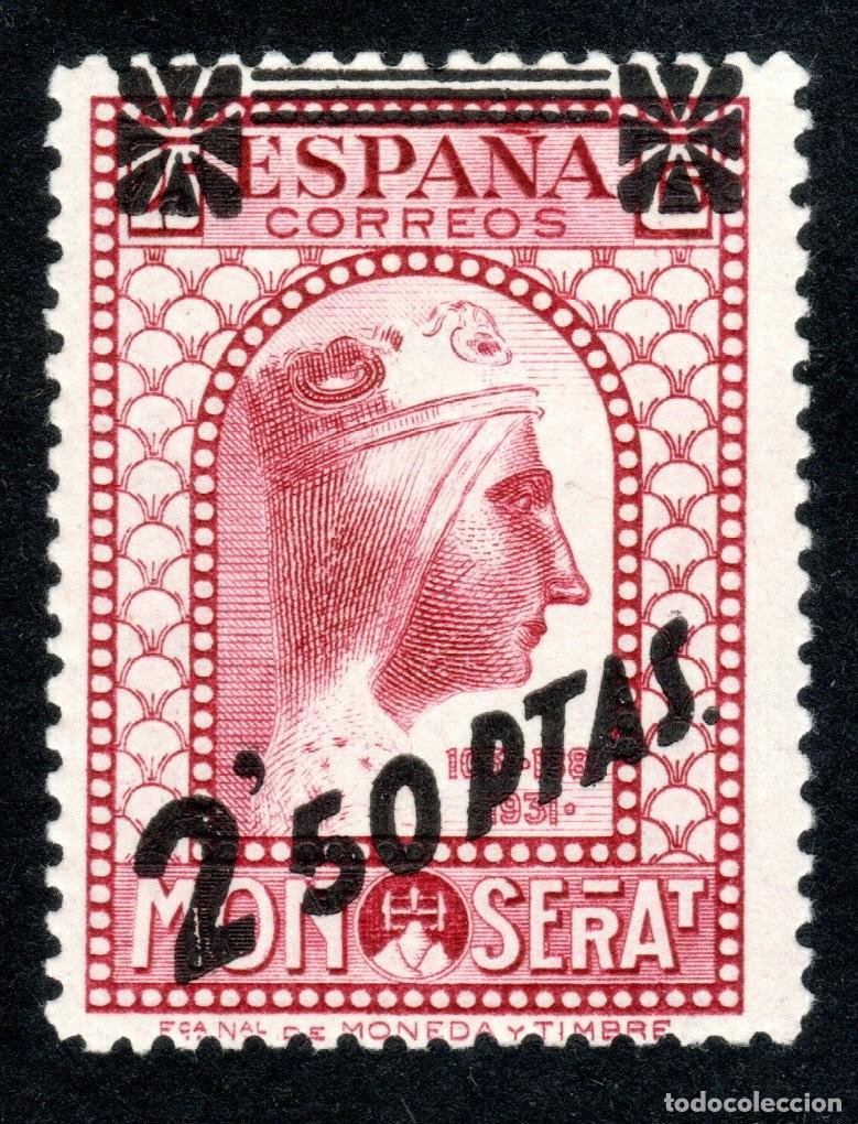Sellos: EDIFIL 791 MONSERRAT 1938. TIPO DE 1931 HABILITADO. MNH **