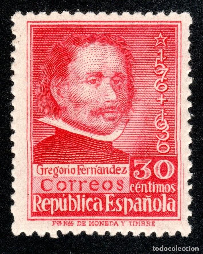 Sellos: EDIFIL 726 CENTENARIO DE LA MUERTE DE GREGORIO FERN&Aacute;NDEZ 1937. MNH **
