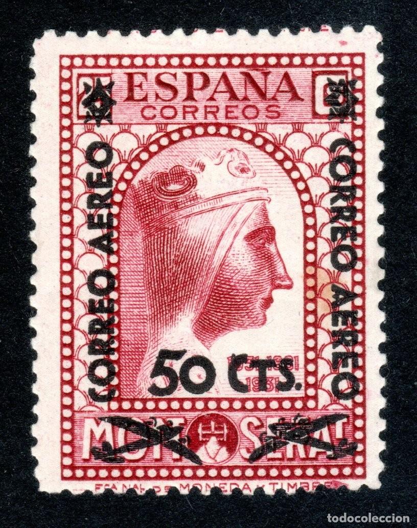 Sellos: EDIFIL 782 MONTSERRAT. HABILITACI&Oacute;N CORREO A&Eacute;REO 1938. VALOR CAT&Aacute;LOGO: 88 &euro;. MNH **(SALIDA: 0,01 &euro;).