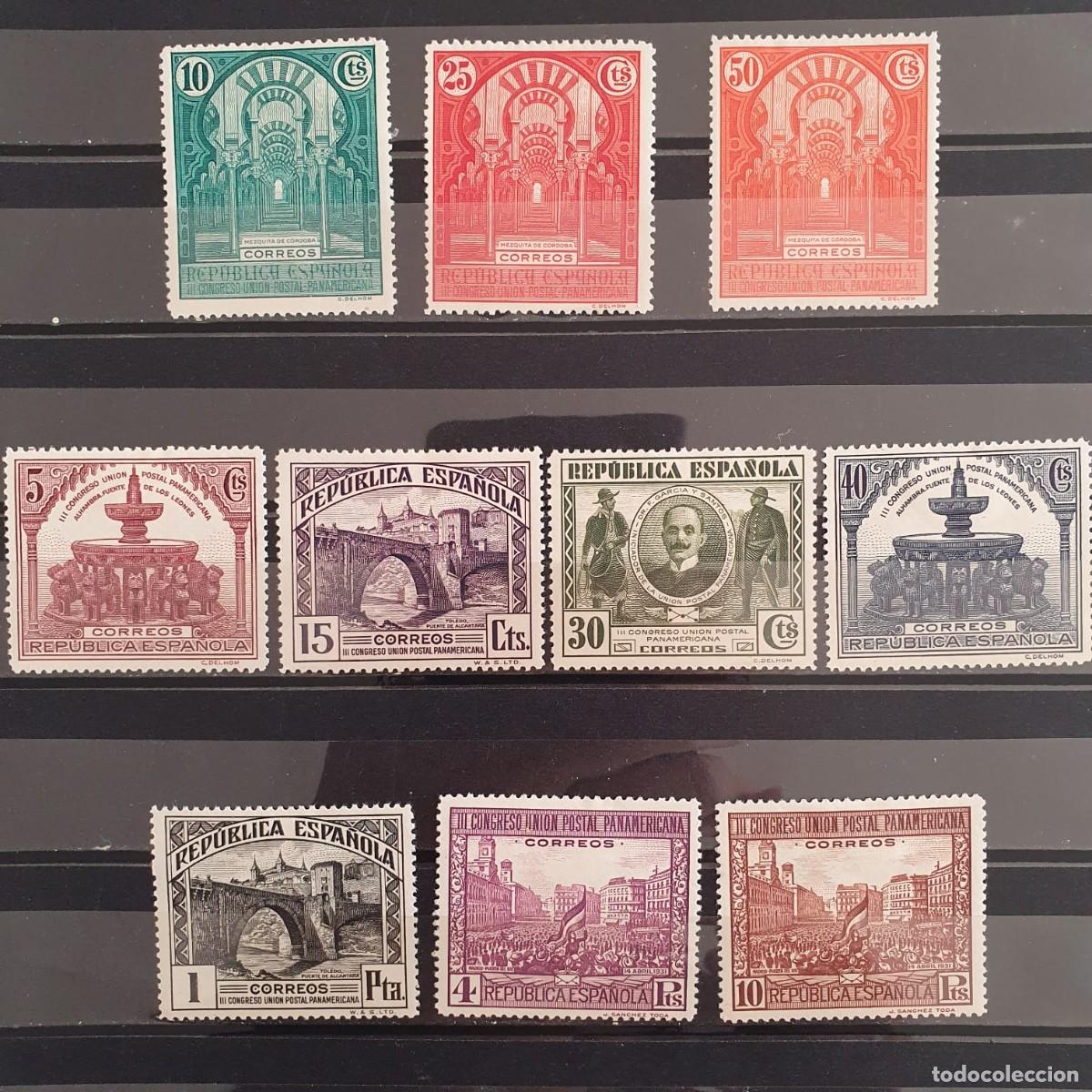 Sellos: SERIE COMPLETA EDIFIL 604 * A 613 * REPUBLICA ESPA&Ntilde;A 1931