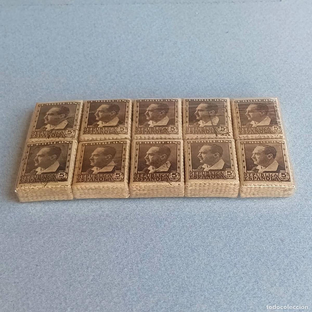 Sellos: VICENTE BLASCO IBA&Ntilde;EZ. 5c. 1.000 SELLOS Matasello. Edifil. 681