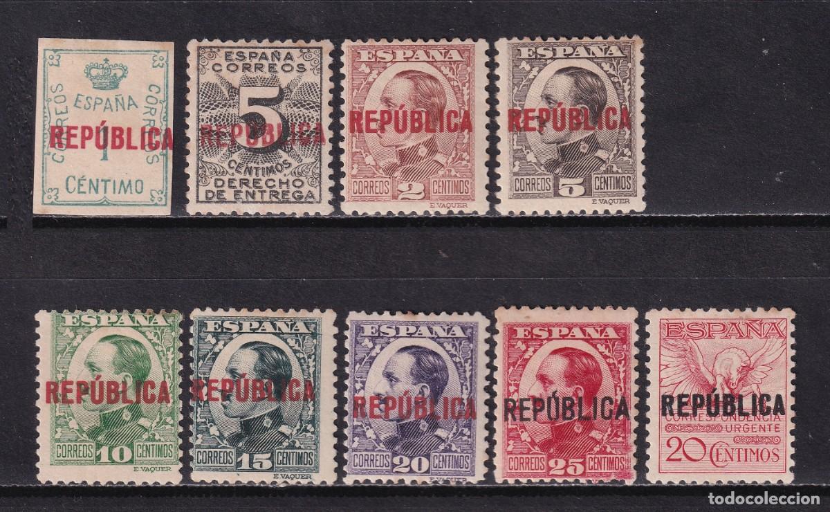Sellos: 1931 REP&Uacute;BLICA. EMISI&Oacute;N DE VALENCIA NUEVA*. RARA. +250 &euro;