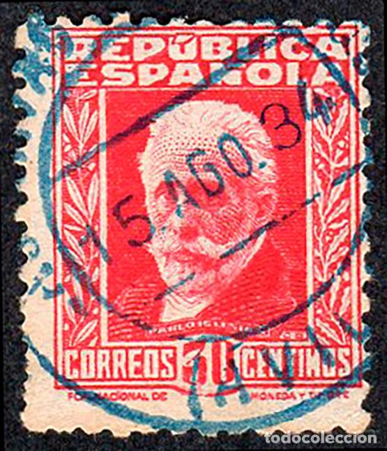 Sellos: &Aacute;vila - Edi o 659 - Mat azul &rdquo;Arenas de San Pedro&rdquo;