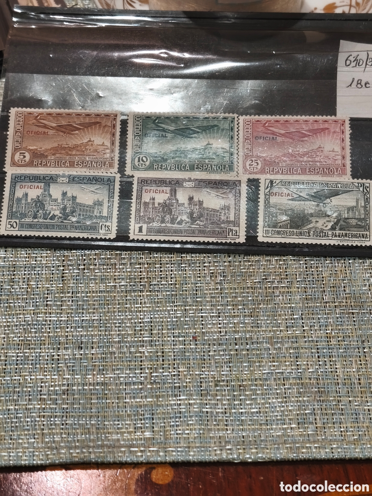 Sellos: Serie completa de la republica espa&ntilde;ola n 630/ 635,nueva. Con su goma** impecable ,ver imagenes