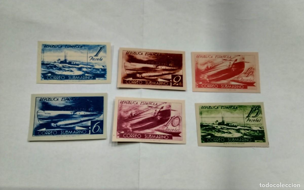 Sellos: ESPA&Ntilde;A - 1938 - II REPUBLICA - EDIFIL 775s/780s -SIN DENTAR -SERIE COMPLETA - MNH** - NUEVOS
