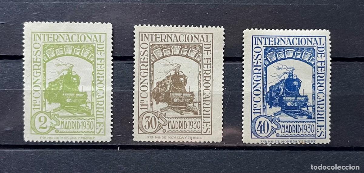 Sellos: 1926 Congreso del ferrocarril MNH** sin goma,centrados color numerados