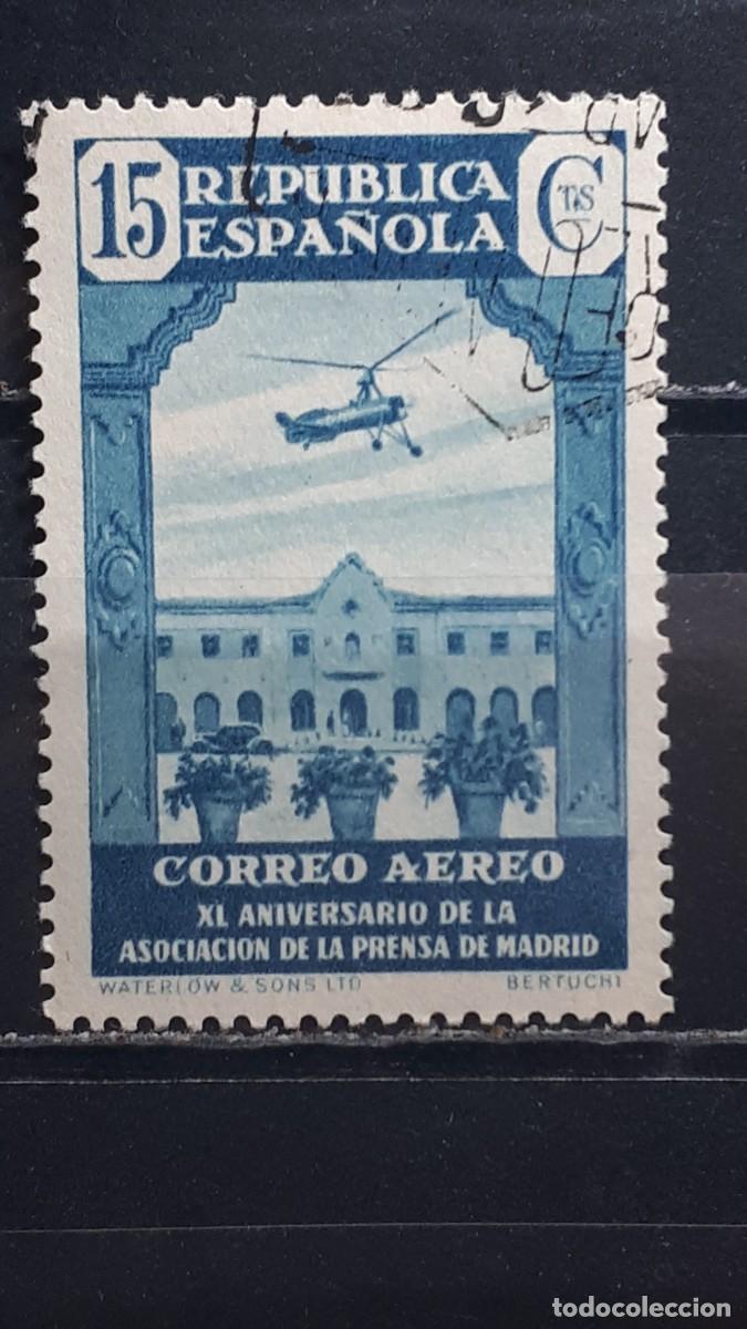 Sellos: ESPA&Ntilde;A. A&Ntilde;O 1936. &deg;. EDIFIL 715