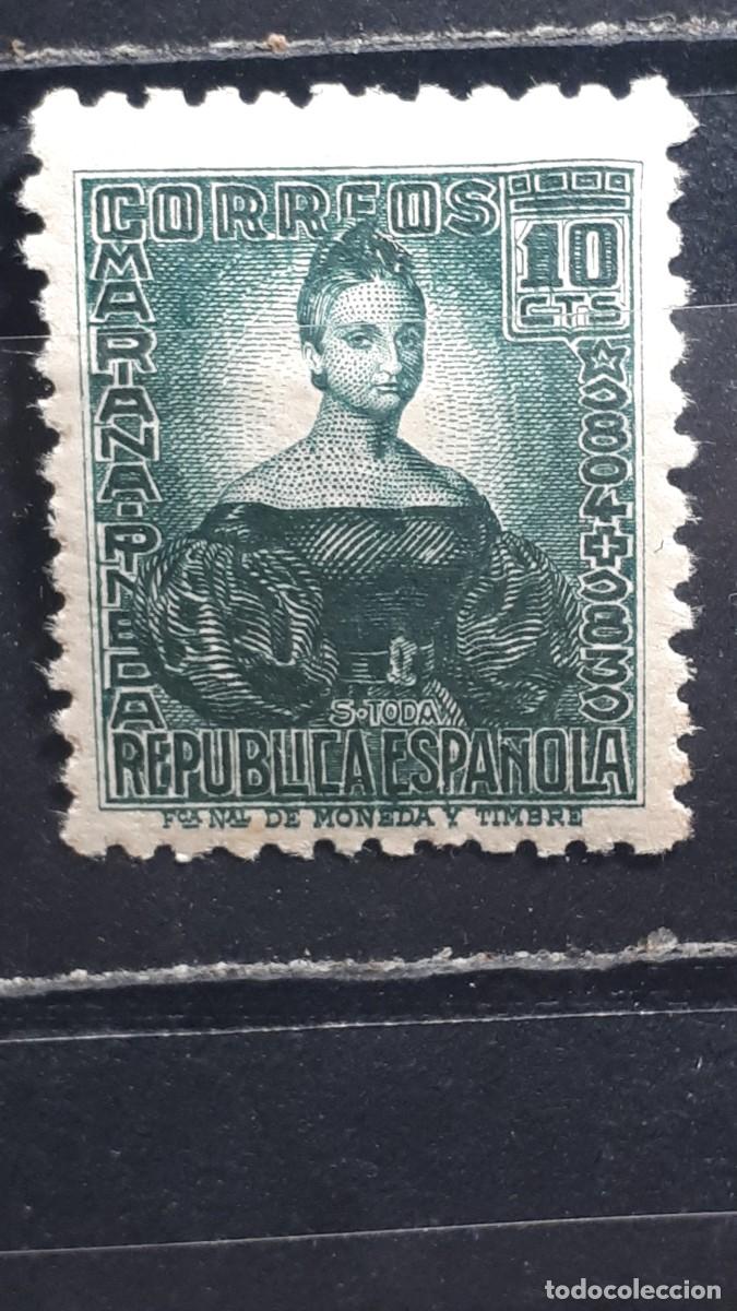 Sellos: ESPA&Ntilde;A . A&ntilde;o 1936 *. EDIFIL 732 bien CENTRADO