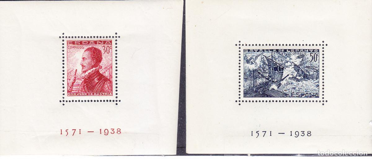 Sellos: HOJITAS *862/863 LEPANTO NUEVAS CON SE&Ntilde;AL CHARNELA - BUENA OCASION