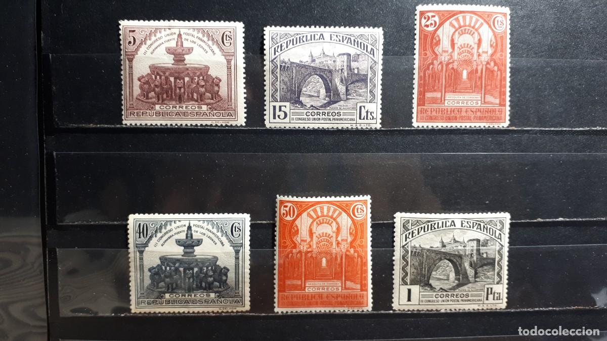 Sellos: ESPA&Ntilde;A. A&Ntilde;O 1931. *. EDIFIL 604, 606/7, 609/11