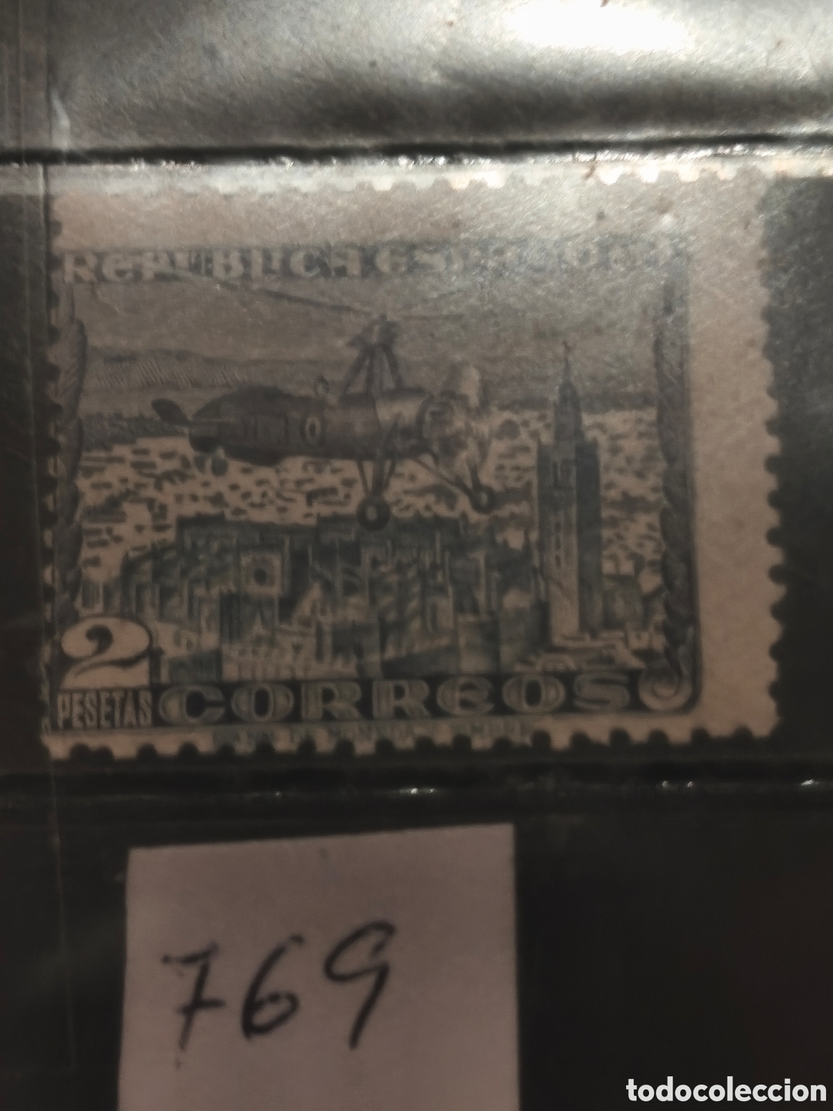 Sellos: Sello de la republica espa&ntilde;ola n 769 nuevo con goma,,,** ver im&aacute;genes autogiro ver,