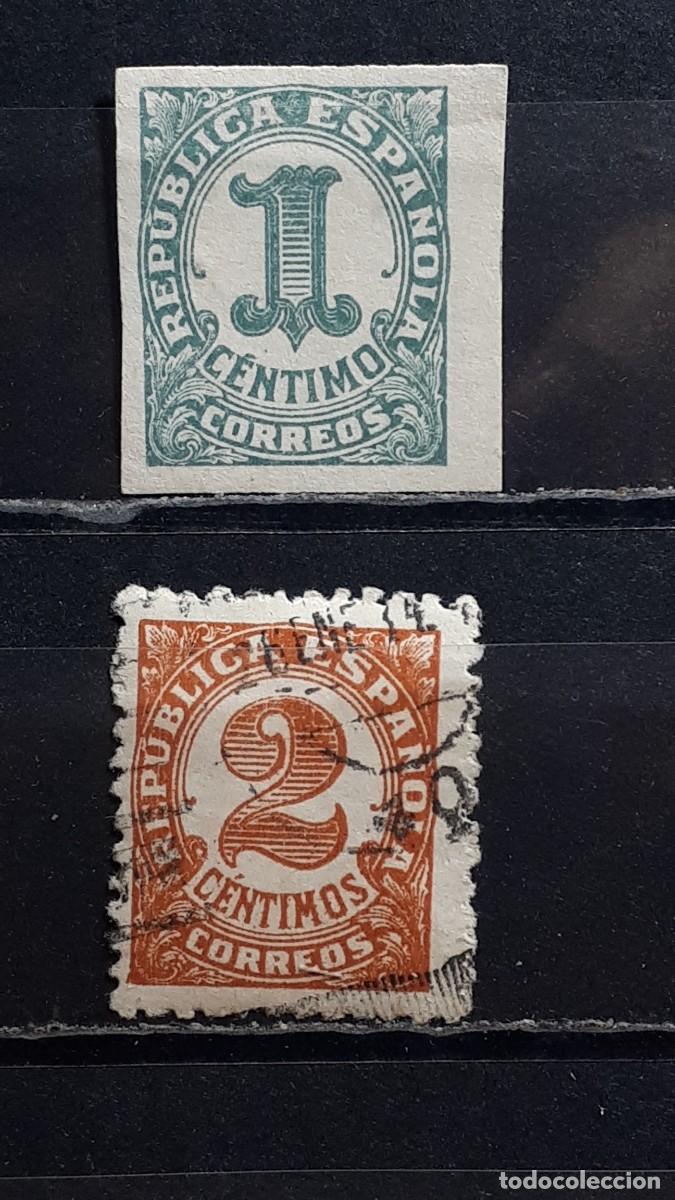 Sellos: ESPA&Ntilde;A. A&Ntilde;O 1933. &deg;. EDIFIL 677/8