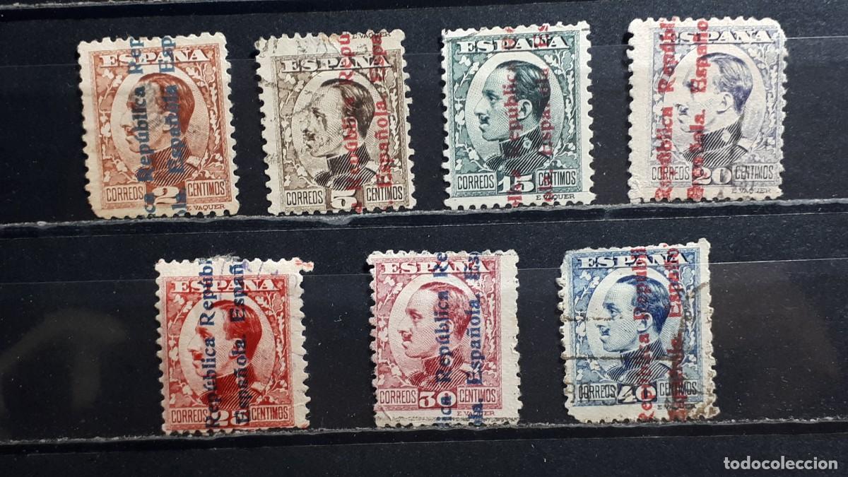 Sellos: ESPA&Ntilde;A. A&Ntilde;O 1931. &deg;. EDIFIL 593/4, 596/600