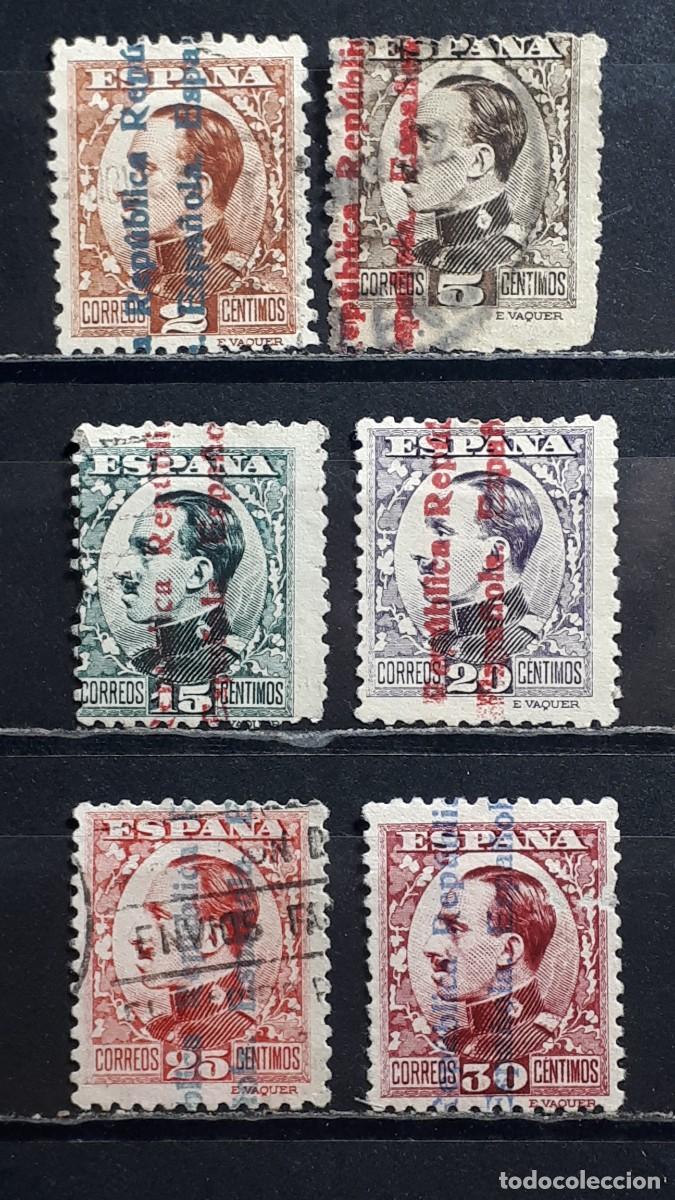 Sellos: ESPA&Ntilde;A. A&Ntilde;O 1931. &deg;. EDIFIL 593/4, 596/99