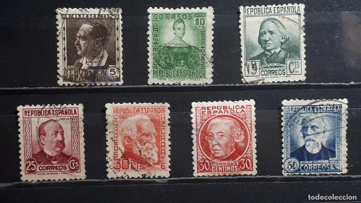 Sellos: ESPA&Ntilde;A. A&Ntilde;O 1933. &deg; Edifil 681/8 - Foto 1