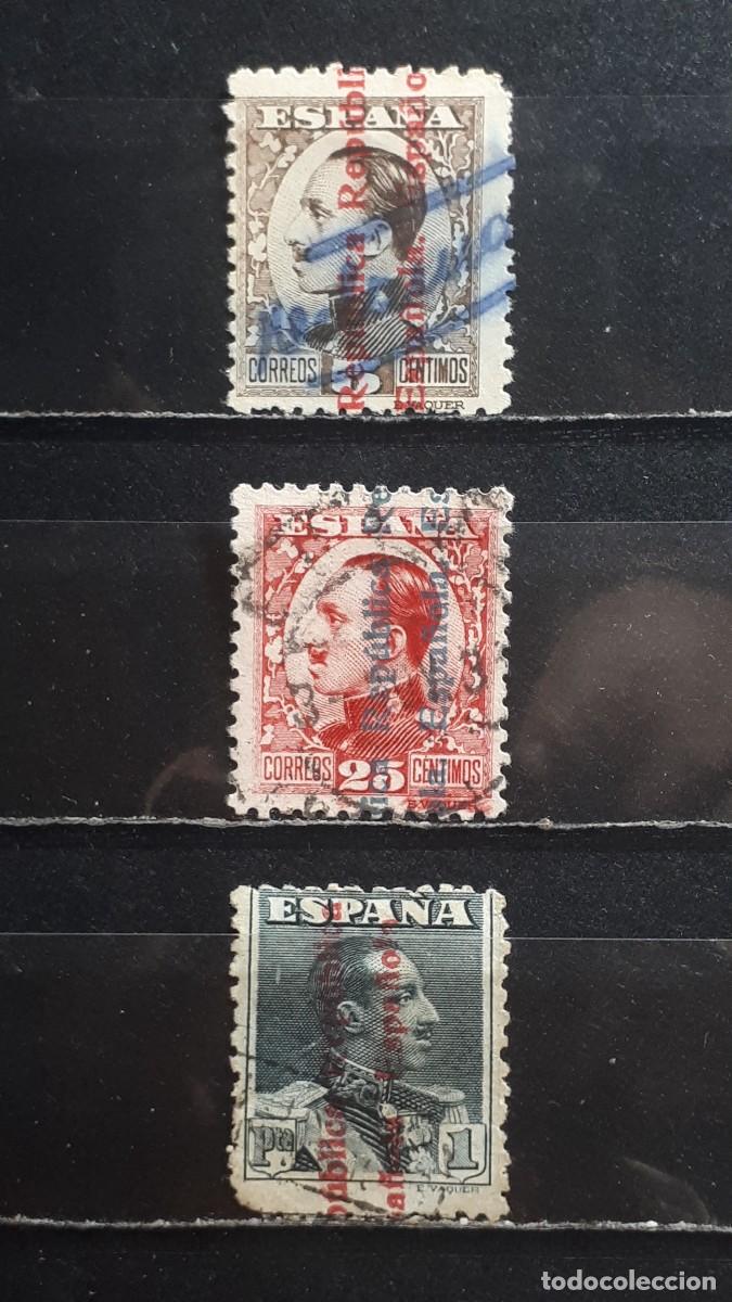 Sellos: ESPA&Ntilde;A. A&Ntilde;O 1931. &deg;. EDIFIL 594, 598, 602